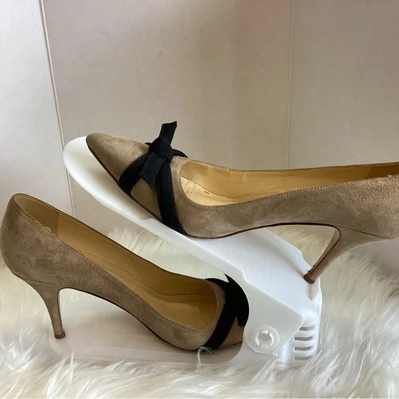 Kate Spade Thea Heels in Doe Taupe and black grosgrain bow. Women’s Size 8.5 GS1 - Picture 3 of 6